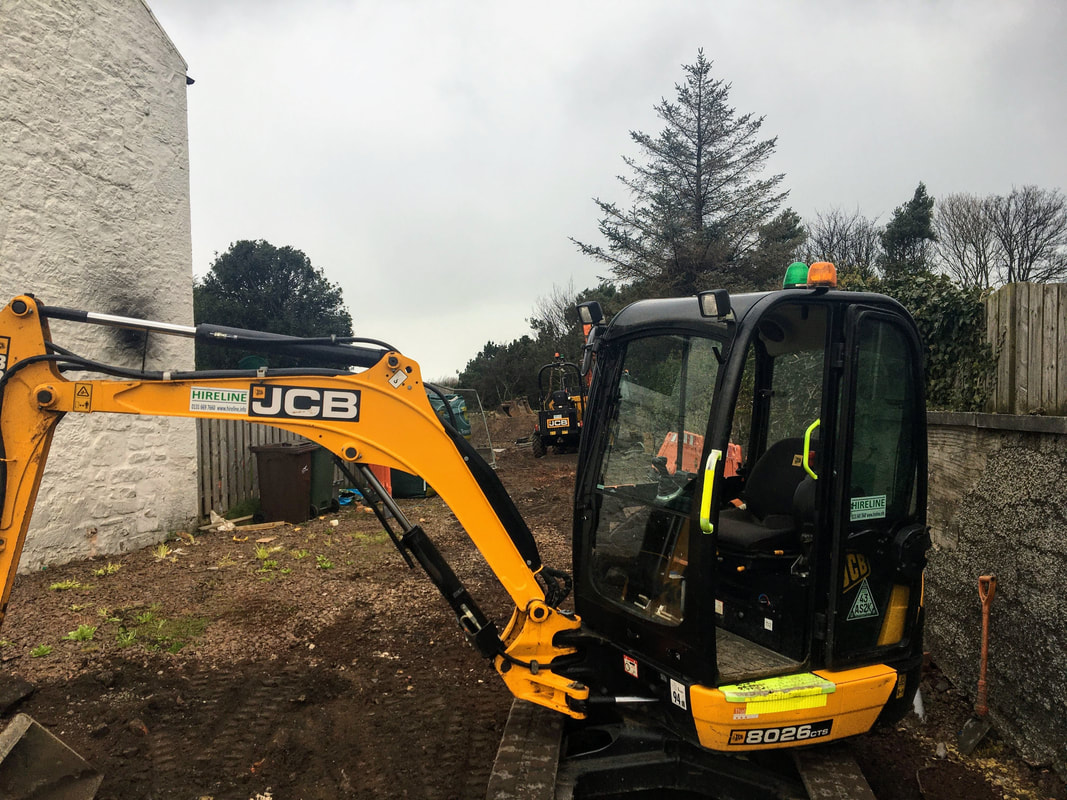 Mini digger hire in Amersham for trenching and groundworks